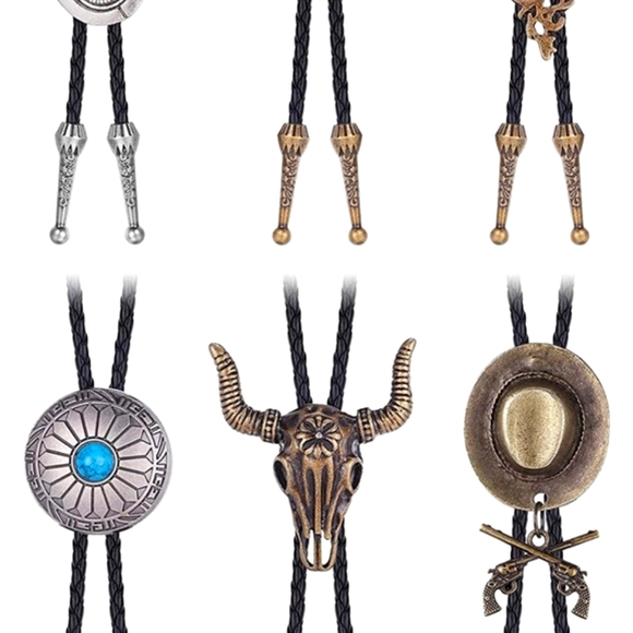 Set of 6 Bolo ties - Picture 3 of 6